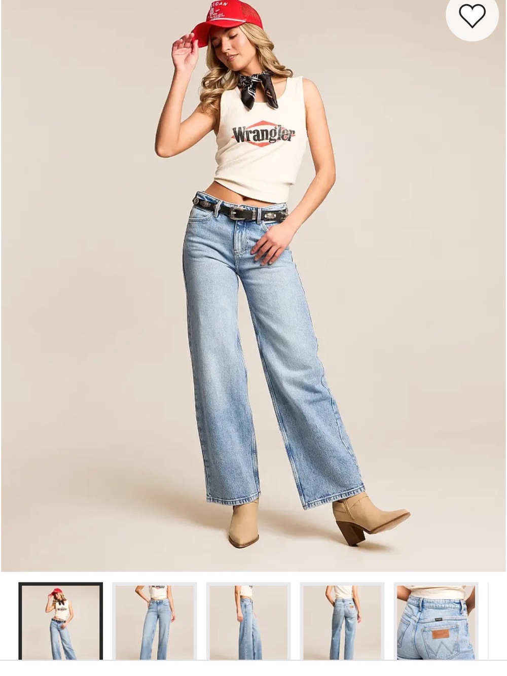Wrangler Light Blue Mid-Rise Loose Straight Jeans 29X30